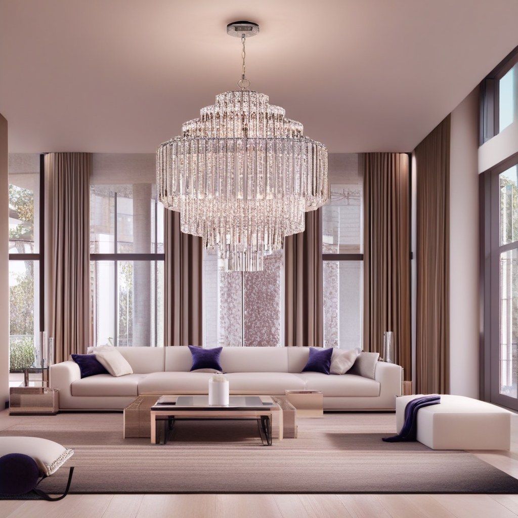 Lüster Frankfurt: Luxus Lüster im Penthouse von Casa Padrino