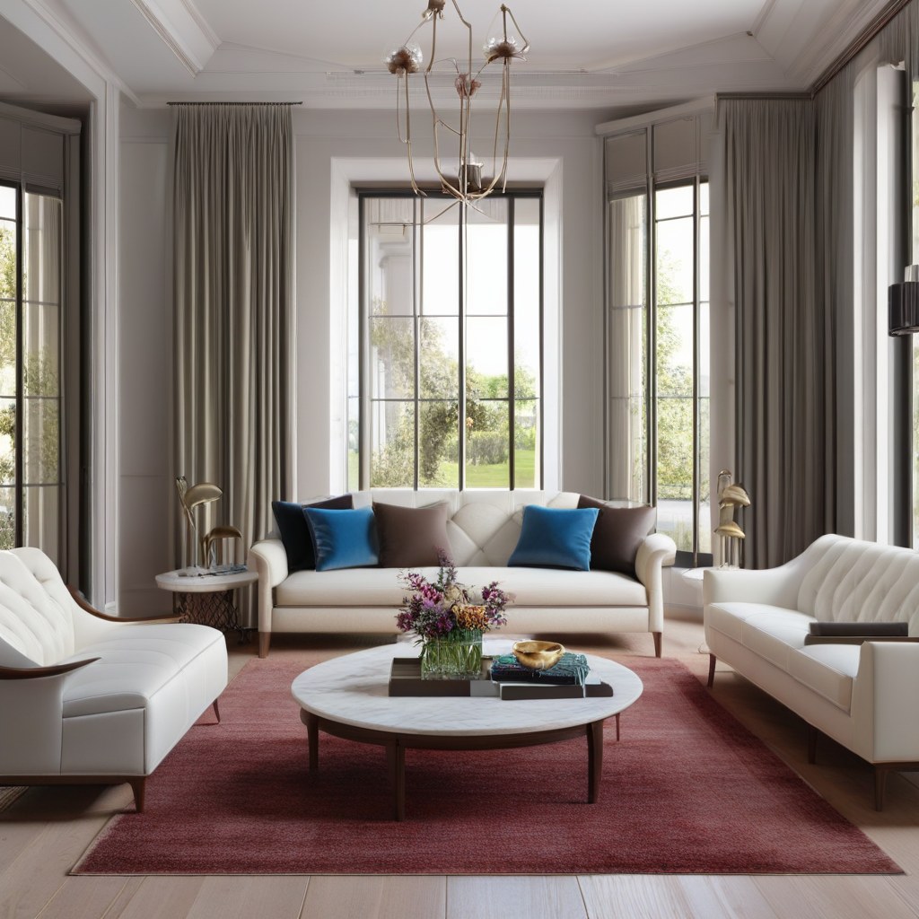 Luxusmöbel Aachen: Designer Sessel im Wohnbereich von Casa Padrino