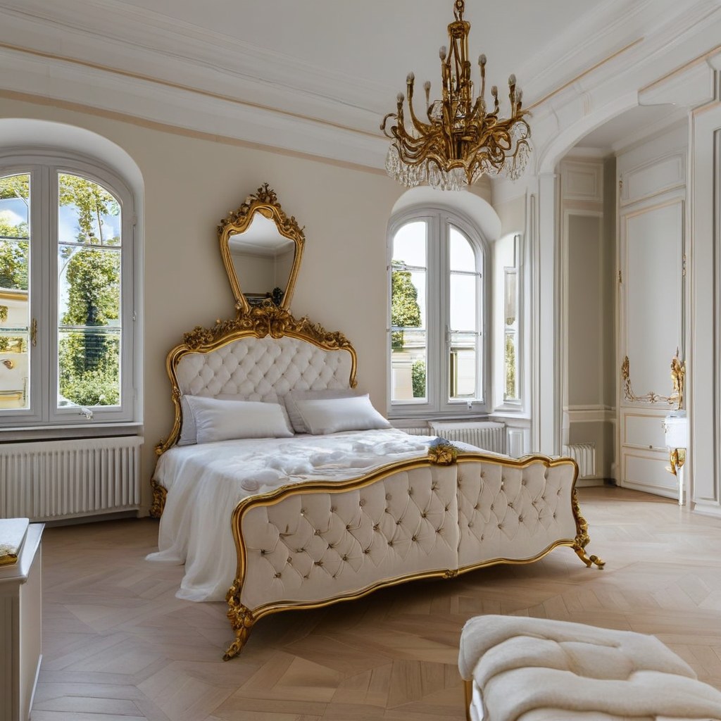Luxusmöbel Bad Homburg Barock Schlafzimmer in Stadtvilla von Casa Padrino