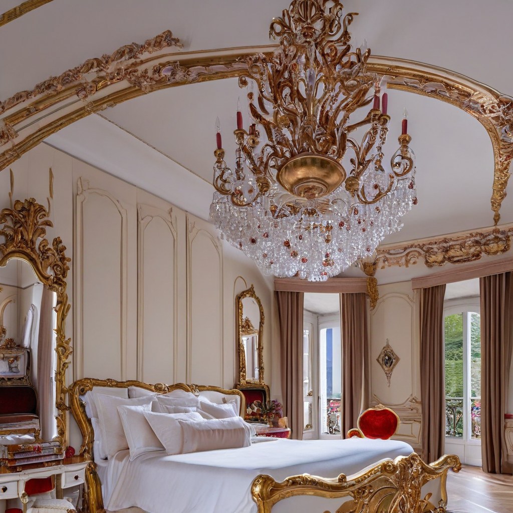 Luxusmöbel Baden-Baden Barock Schlafzimmer in Stadtvilla von Casa Padrino