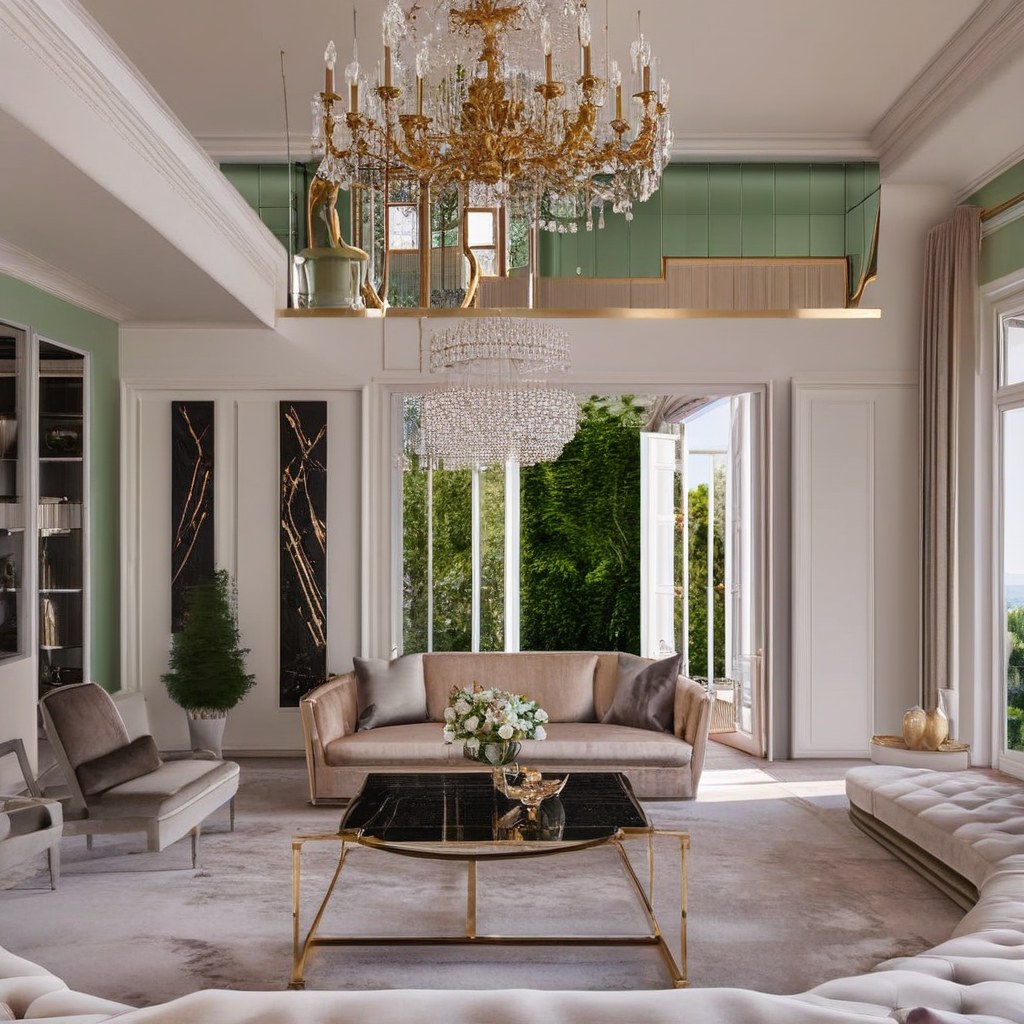 Luxusmöbel Baden-Baden luxuriöses Wohnzimmer mit Samt Sofa von Casa Padrino