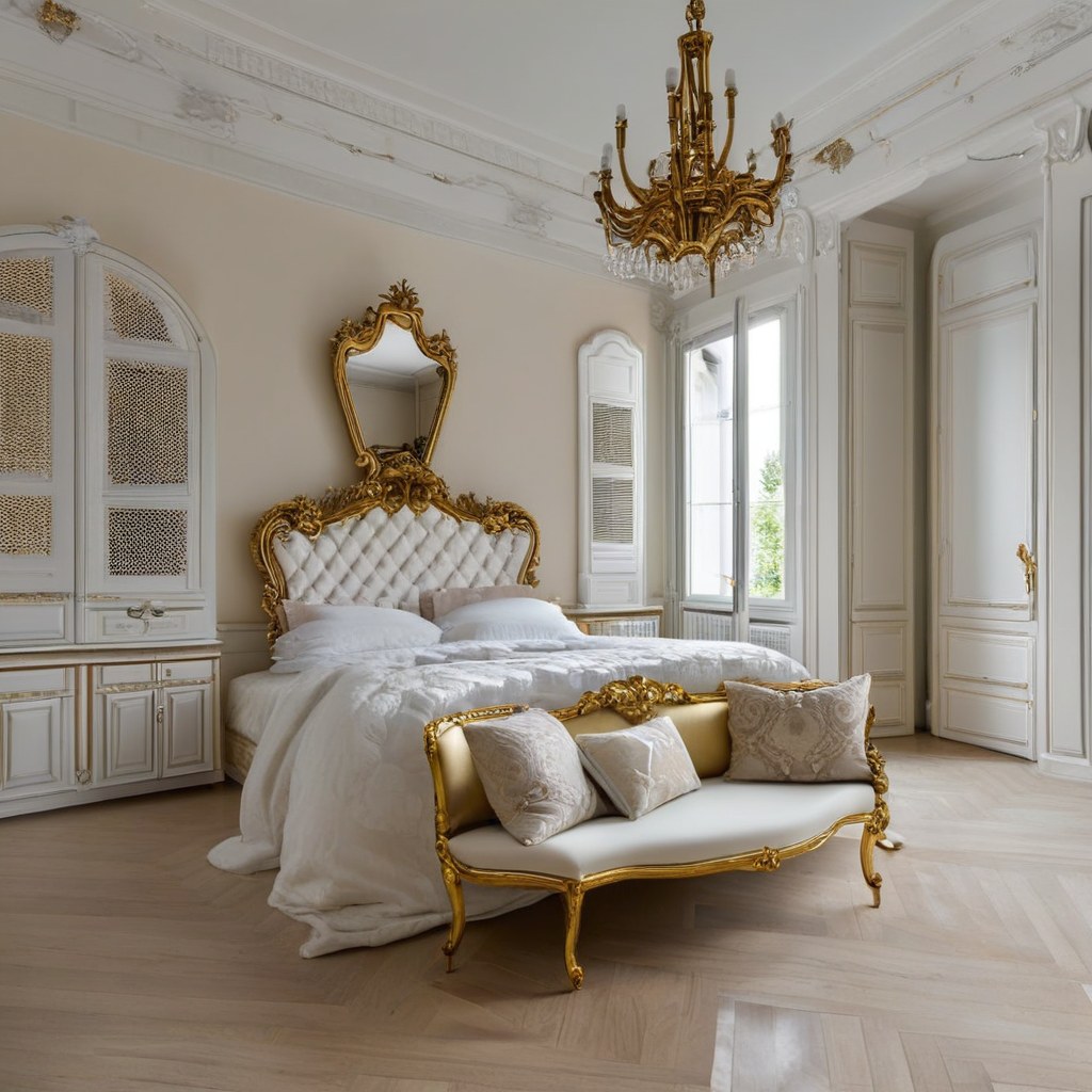Luxusmöbel Bonn Barock Schlafzimmer in Stadtvilla von Casa Padrino