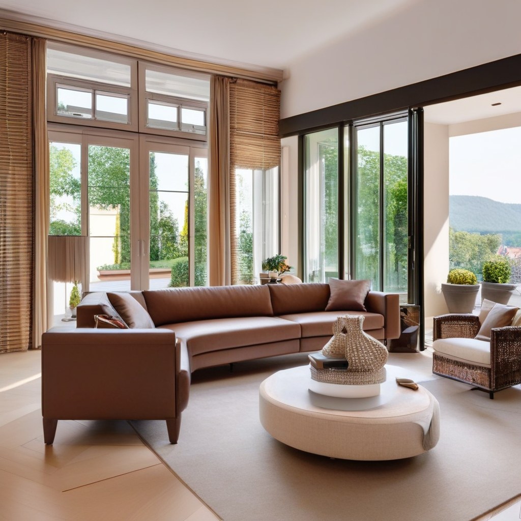 Luxusmöbel Bonn Penthouse Wohnbereich mit Designer Möbeln von Casa Padrino