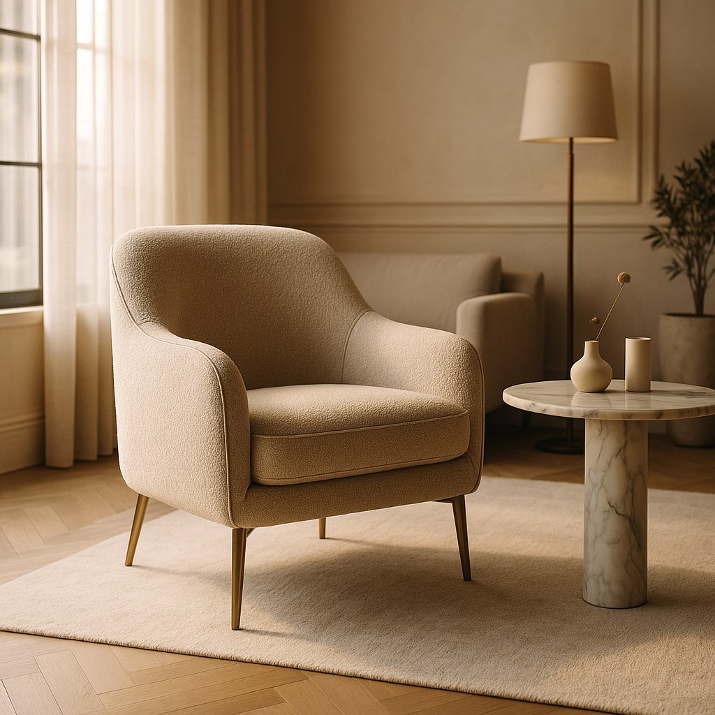 Luxusmöbel Bottrop: Designer Sessel im Wohnbereich von Casa Padrino