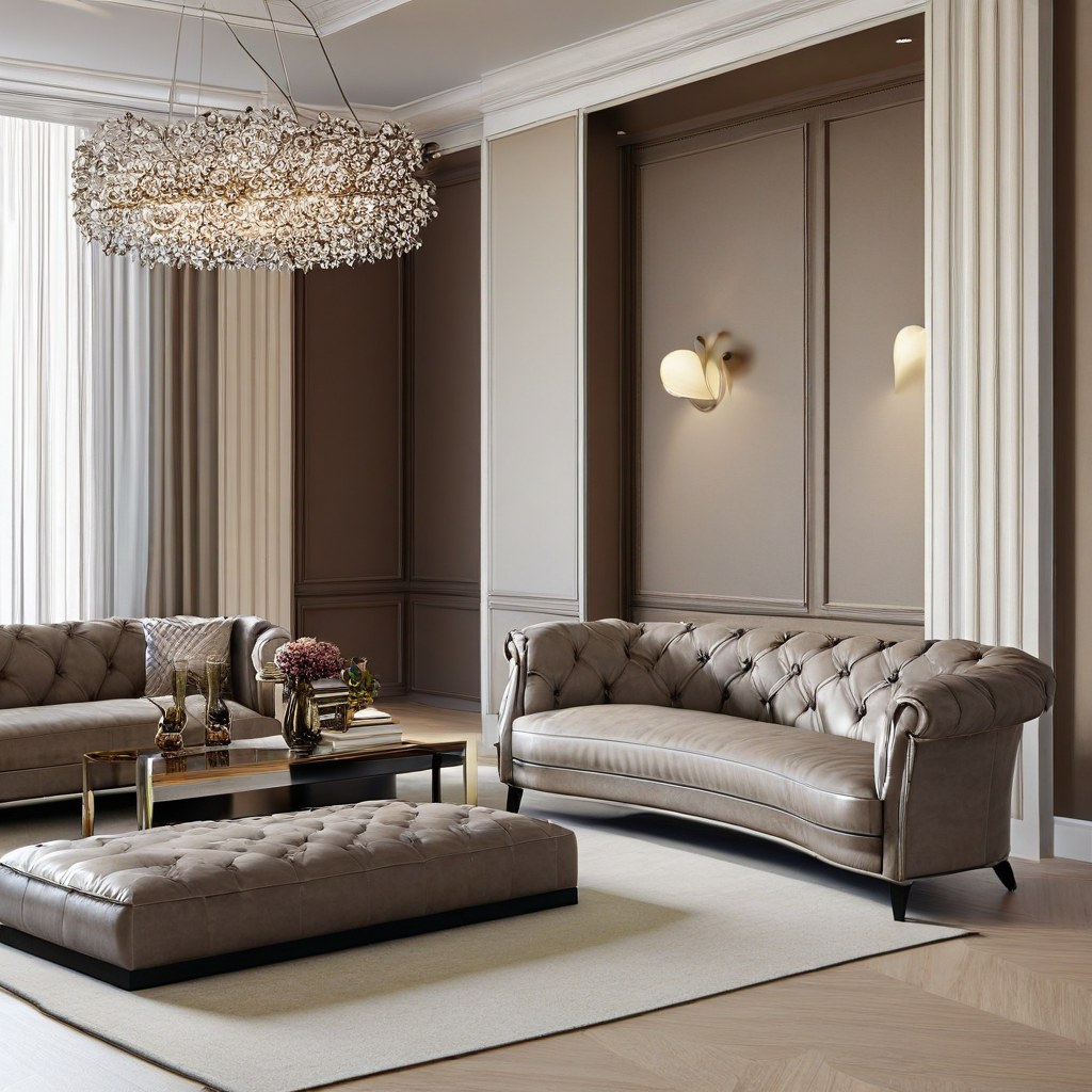 Luxusmöbel Bredeney: Villa Wohnbereich mit Designer Möbeln von Casa Padrino