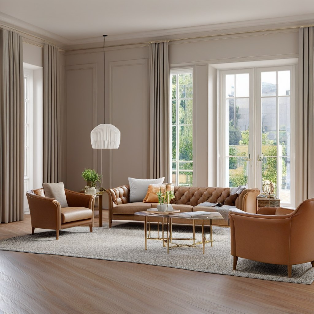 Luxusmöbel Bremen: Designer Sessel im Wohnbereich von Casa Padrino