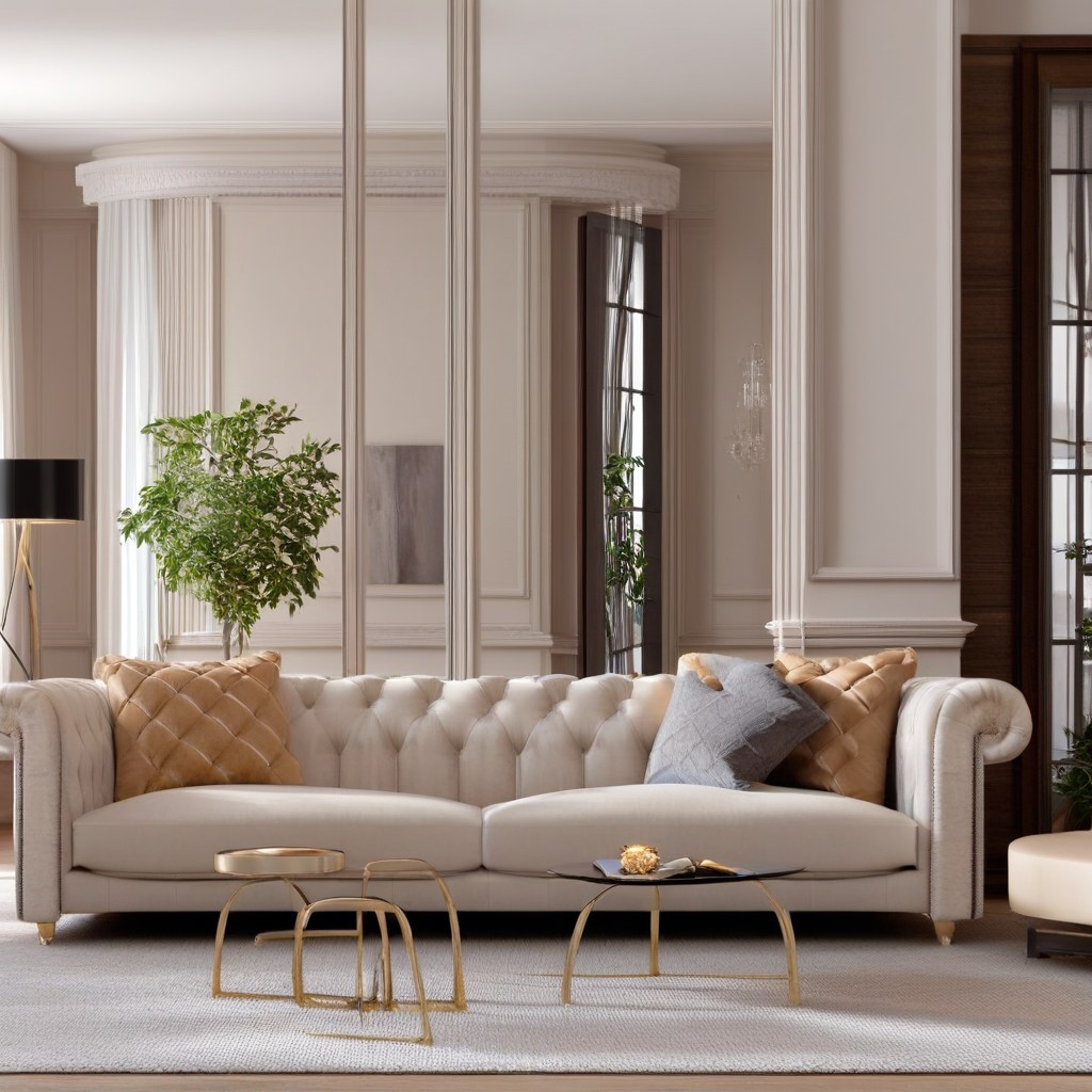 Luxusmöbel Castrop-Rauxel: Designer Sessel im Wohnbereich von Casa Padrino