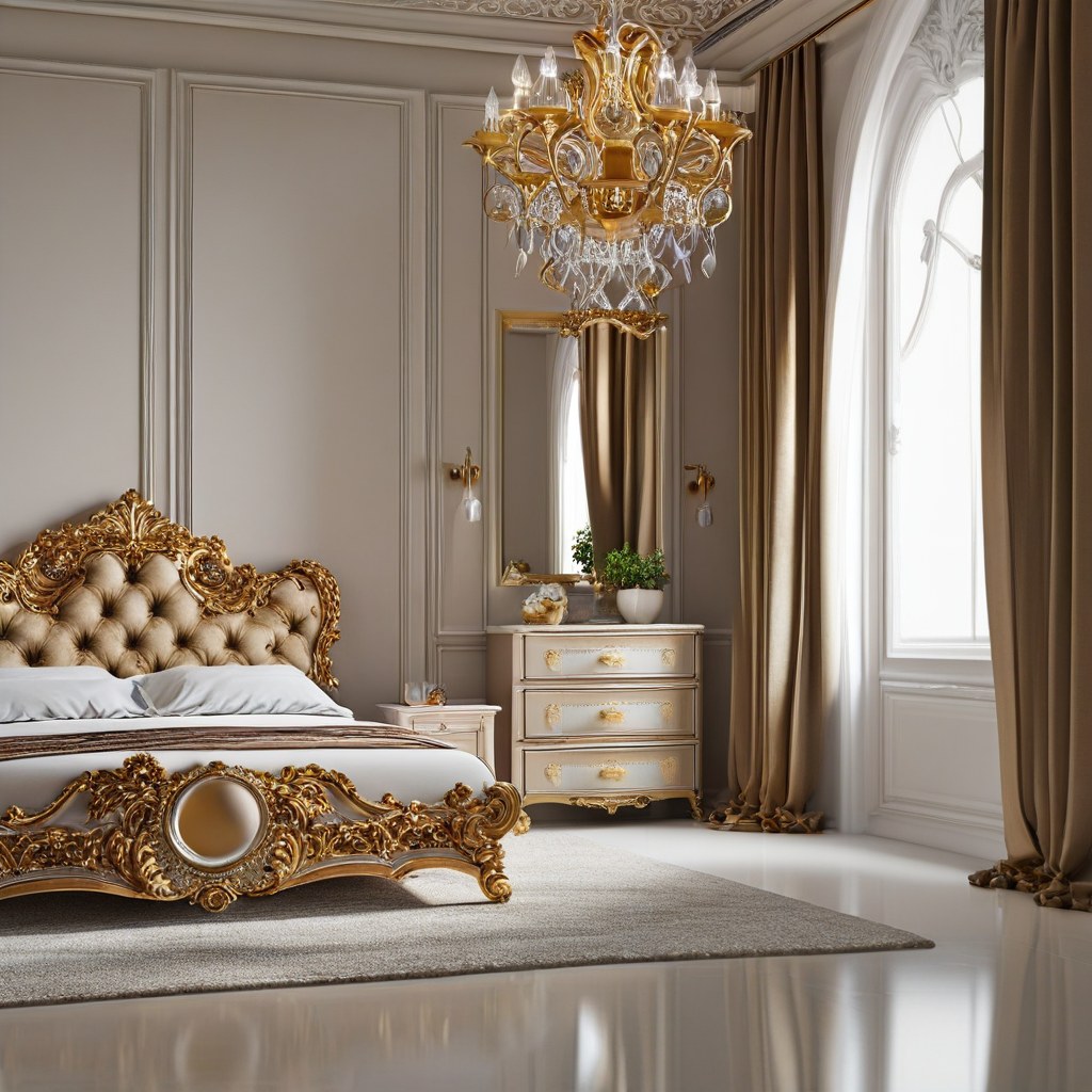Luxusmöbel Dorsten: Barock Schlafzimmer von Casa Padrino