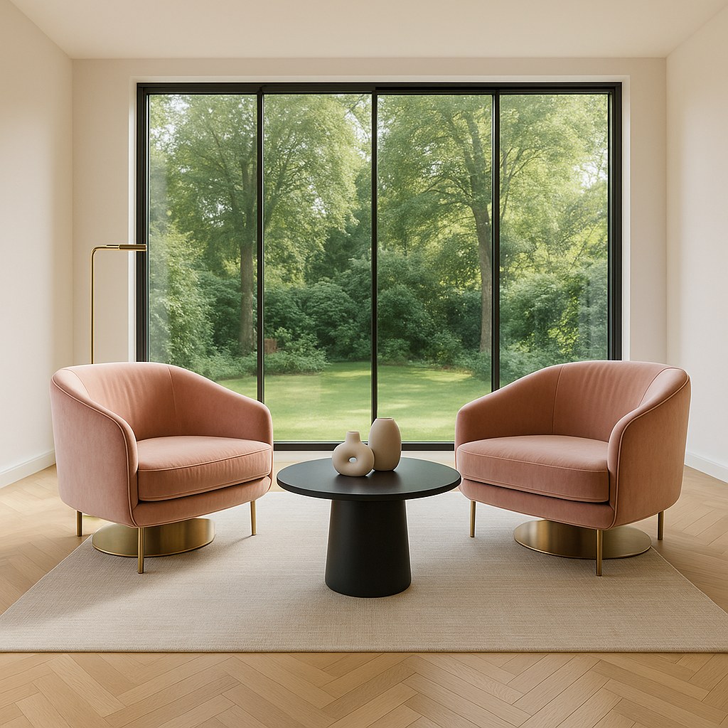 Luxusmöbel Dortmund: Hotel Lounge mit Designer Sesseln von Casa Padrino