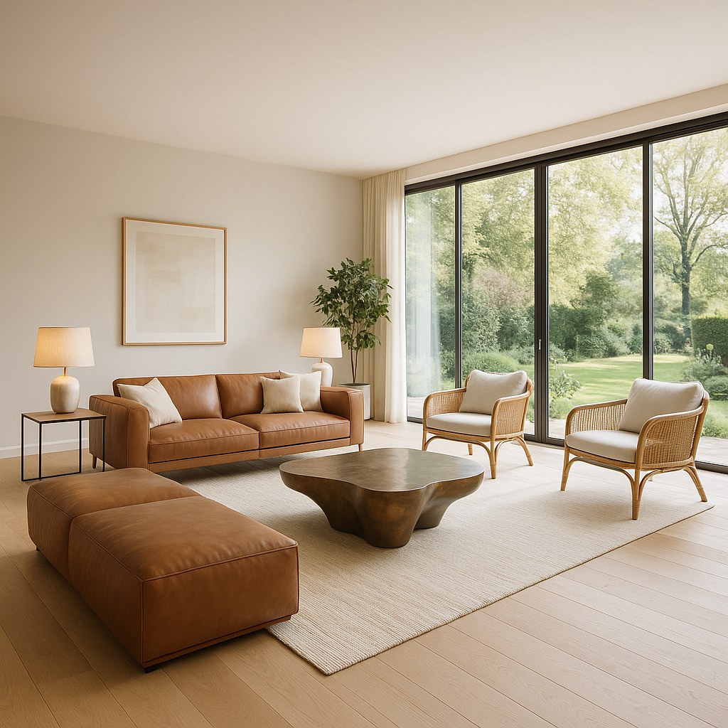 Luxusmöbel Dortmund: Penthouse Wohnbereich mit Designer Möbeln von Casa Padrino