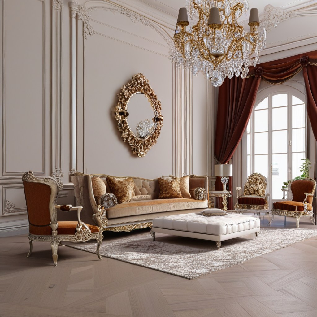 Luxusmöbel Duisburg: Luxuriöses Wohnzimmer mit Samt Sofa von Casa Padrino