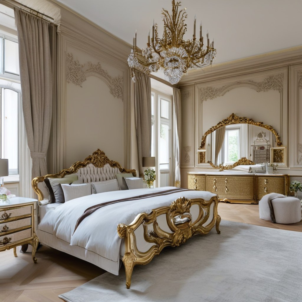 Luxusmöbel Essen: Barock Schlafzimmer in einer Stadtvilla von Casa Padrino
