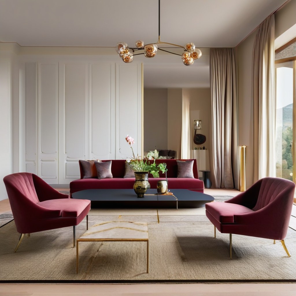 Luxusmöbel Freiburg Hotel Lounge mit Designer Sesseln von Casa Padrino