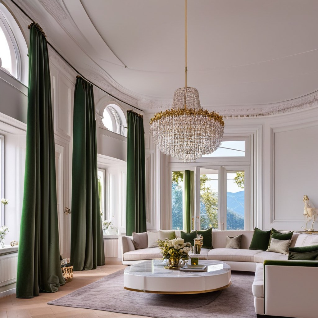 Luxusmöbel Freiburg luxuriöses Wohnzimmer mit Samt Sofa von Casa Padrino