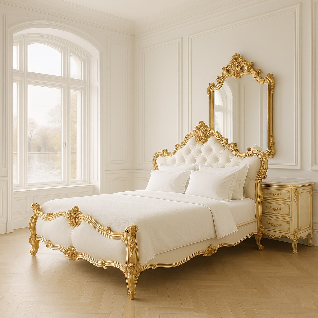 Luxusmöbel Hamburg Barock Schlafzimmer in Stadtvilla von Casa Padrino