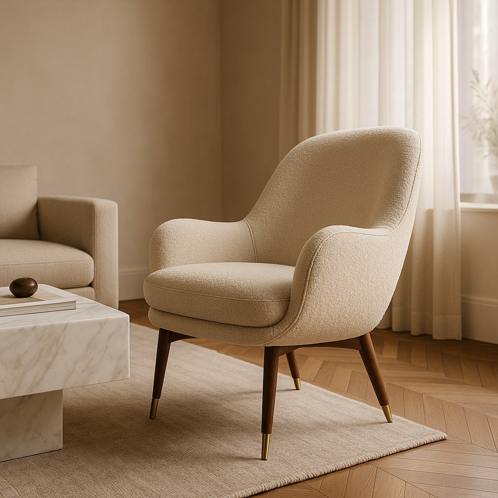 Luxusmöbel Hamm: Designer Sessel im Wohnbereich von Casa Padrino