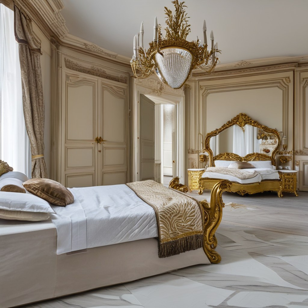 Luxusmöbel Hannover: Barock Schlafzimmer in Stadtvilla von Casa Padrino