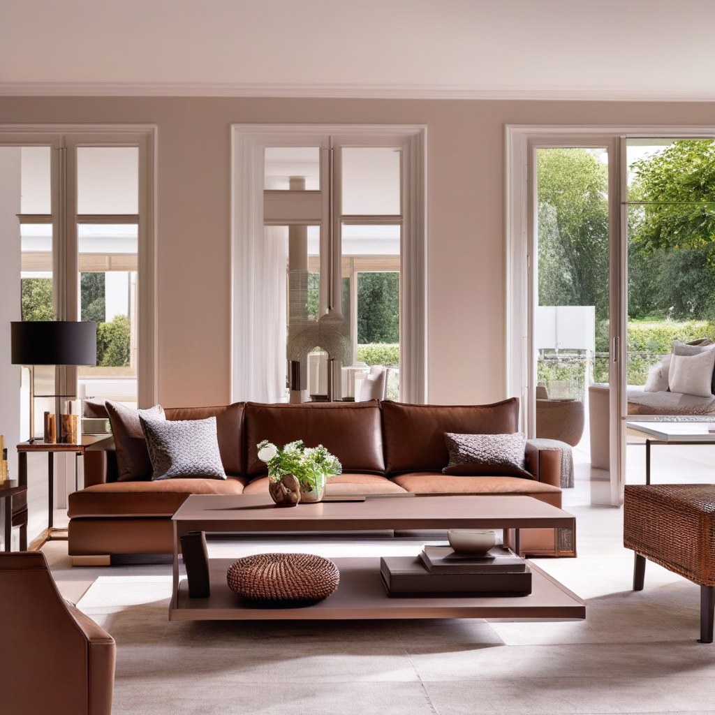 Luxusmöbel Hannover: Penthouse Wohnbereich mit Designer Möbeln von Casa Padrino