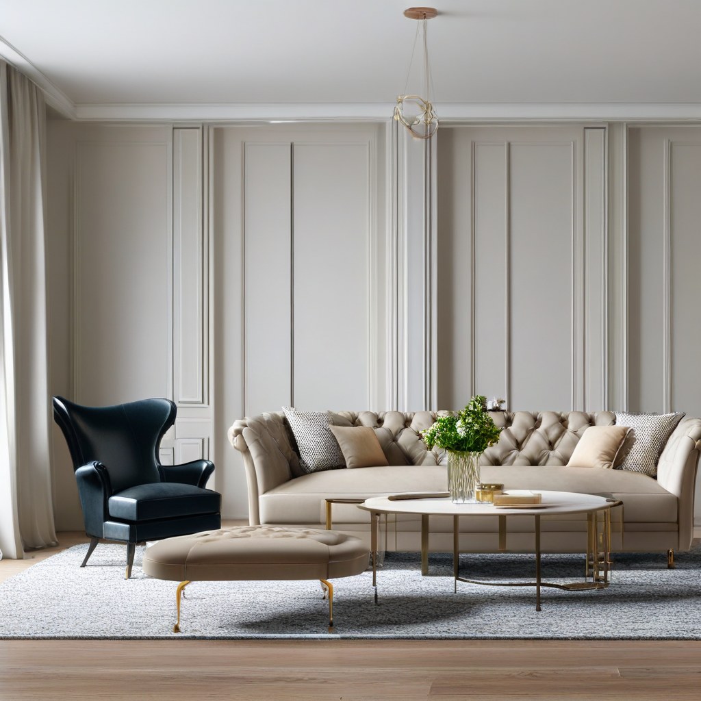 Luxusmöbel Kettwig: Designer Sessel im Wohnbereich von Casa Padrino