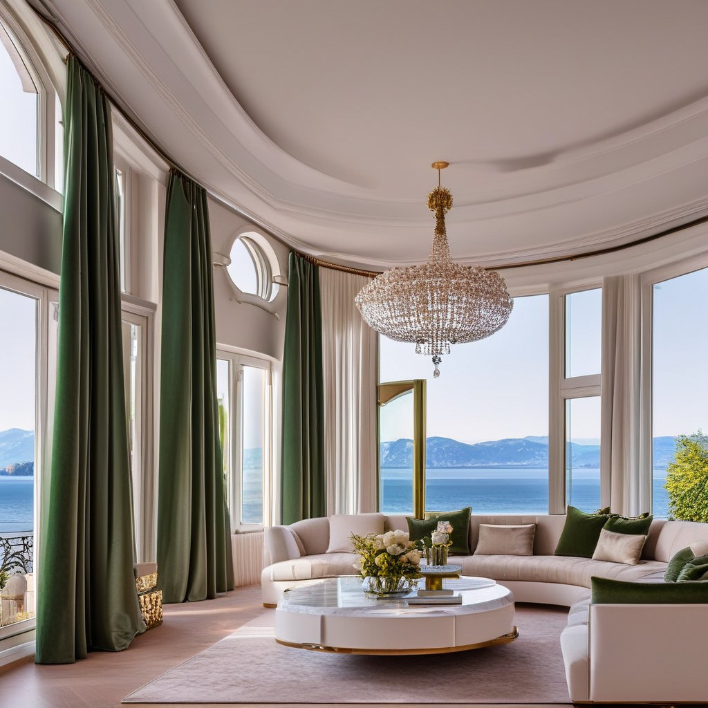 Luxusmöbel Konstanz luxuriöses Wohnzimmer mit Samt Sofa von Casa Padrino
