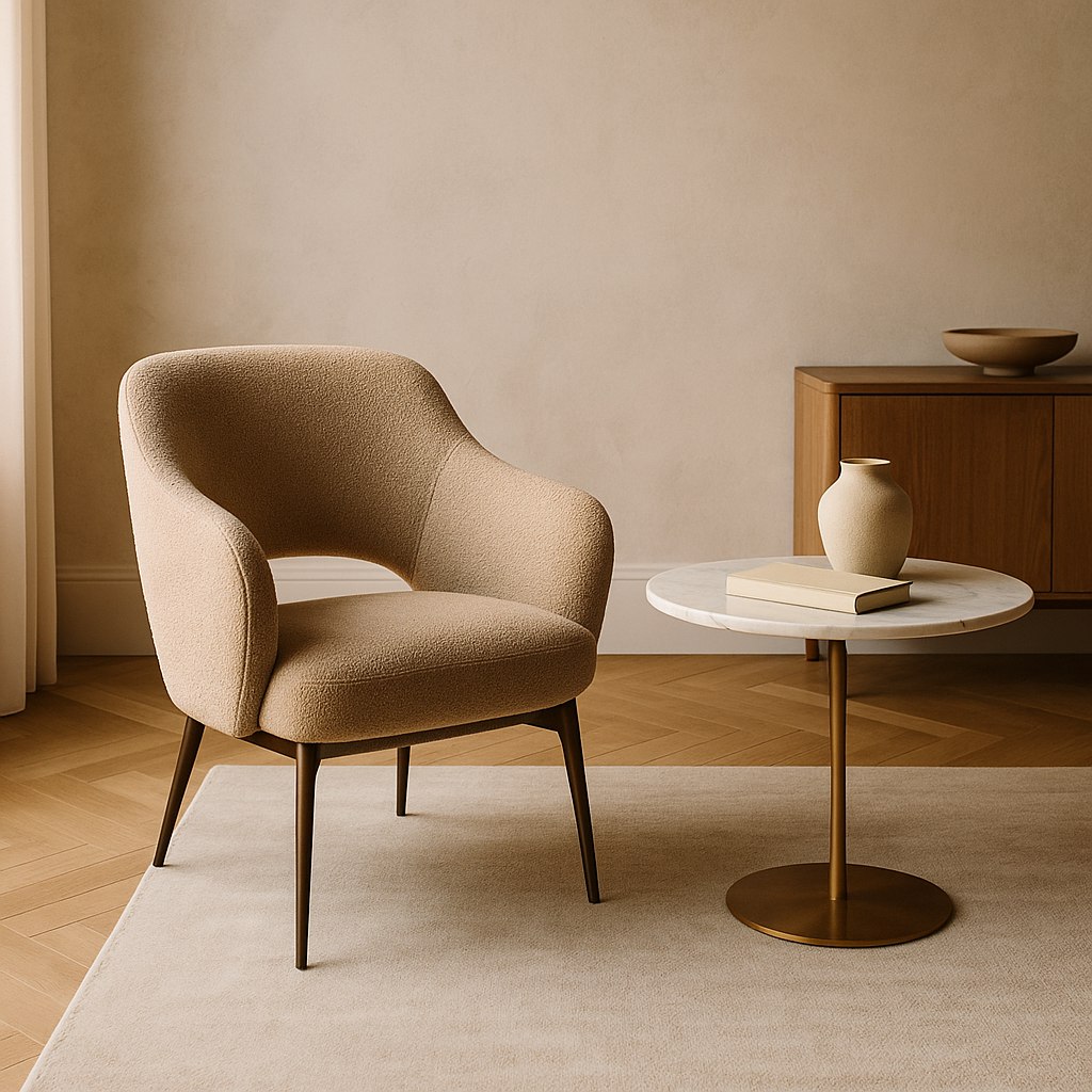 Luxusmöbel Leverkusen: Designer Sessel im Wohnbereich von Casa Padrino