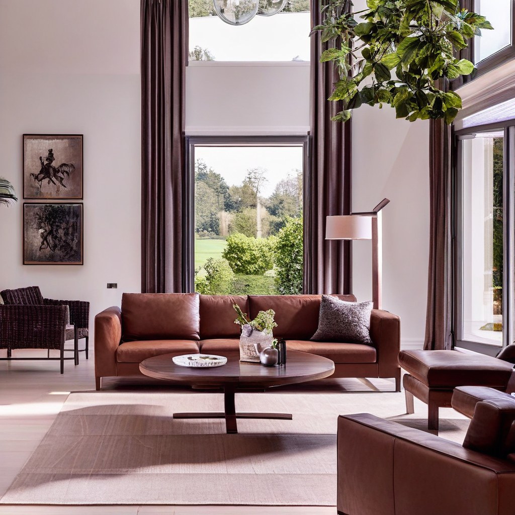 Luxusmöbel Meerbusch Penthouse Wohnbereich mit Designer Möbeln von Casa Padrino
