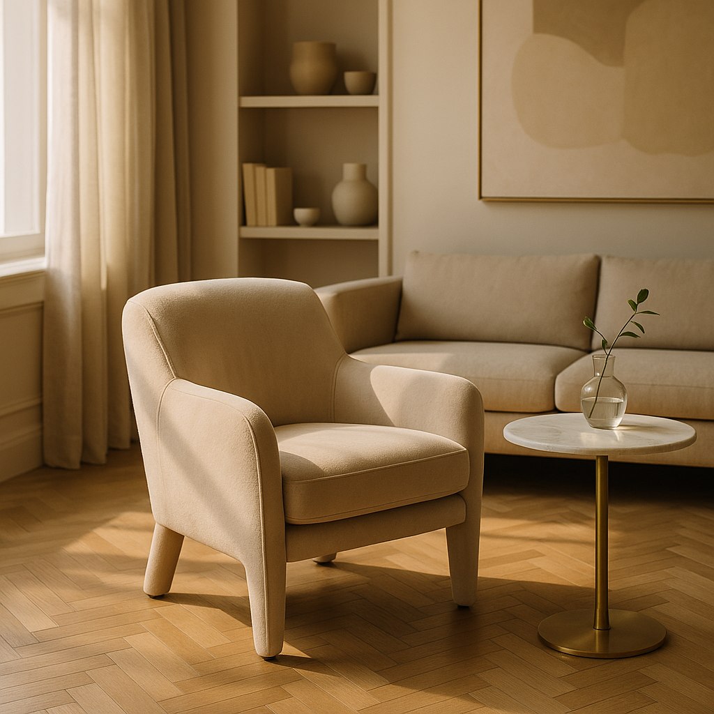Luxusmöbel Mönchengladbach: Designer Sessel im Wohnbereich von Casa Padrino