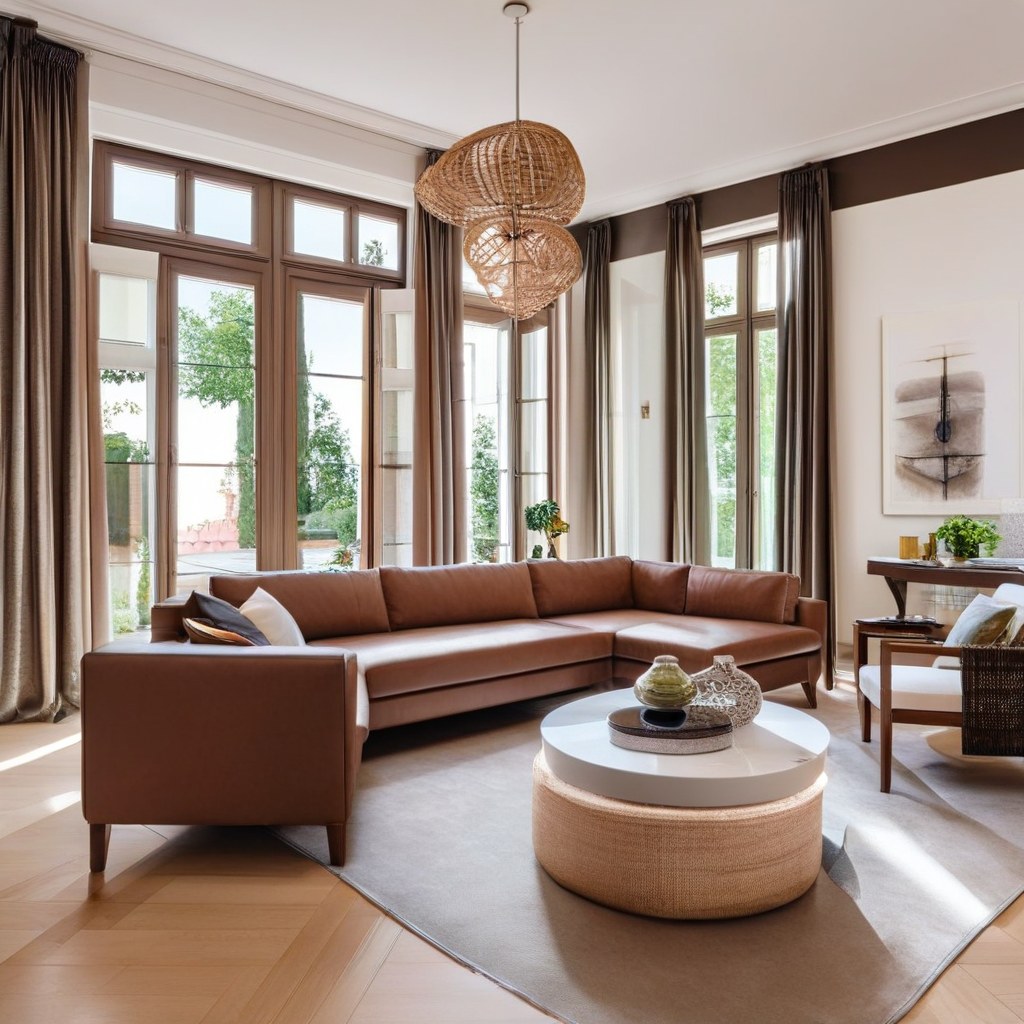 Luxusmöbel Nürnberg Penthouse Wohnbereich mit Designer Möbeln von Casa Padrino