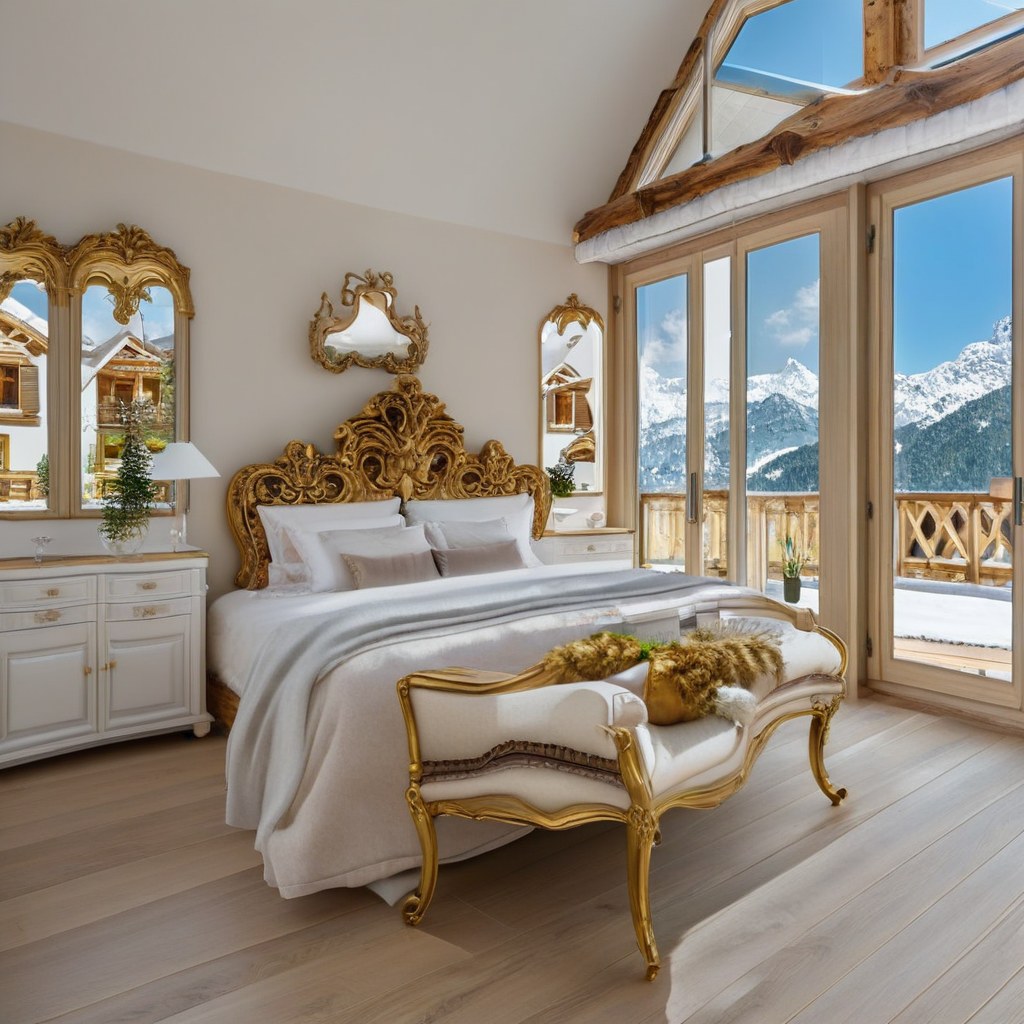Luxusmöbel Oberstdorf Barock Schlafzimmer in eleganter Villa von Casa Padrino