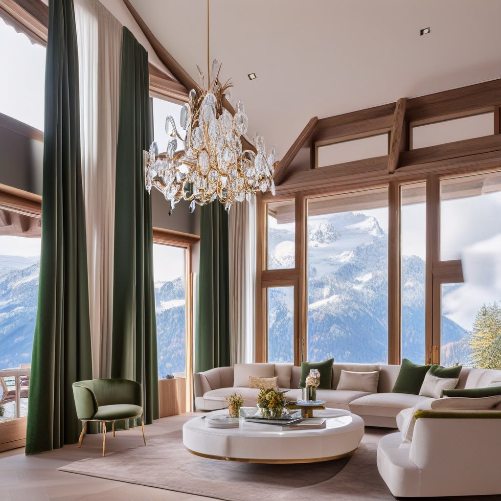 Luxusmöbel Oberstdorf luxuriöses Wohnzimmer mit Samt Sofa von Casa Padrino