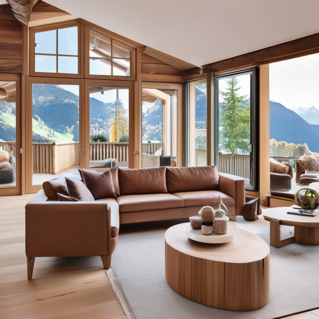 Luxusmöbel Oberstdorf Penthouse Wohnbereich mit Designer Möbeln von Casa Padrino