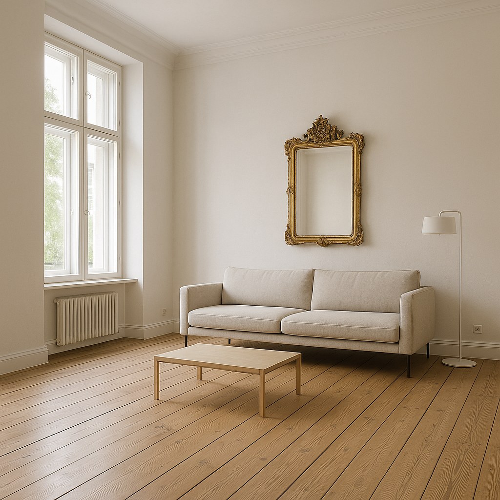 Luxusmöbel Prenzlauer Berg Altbauwohnung mit Dielenboden von Casa Padrino