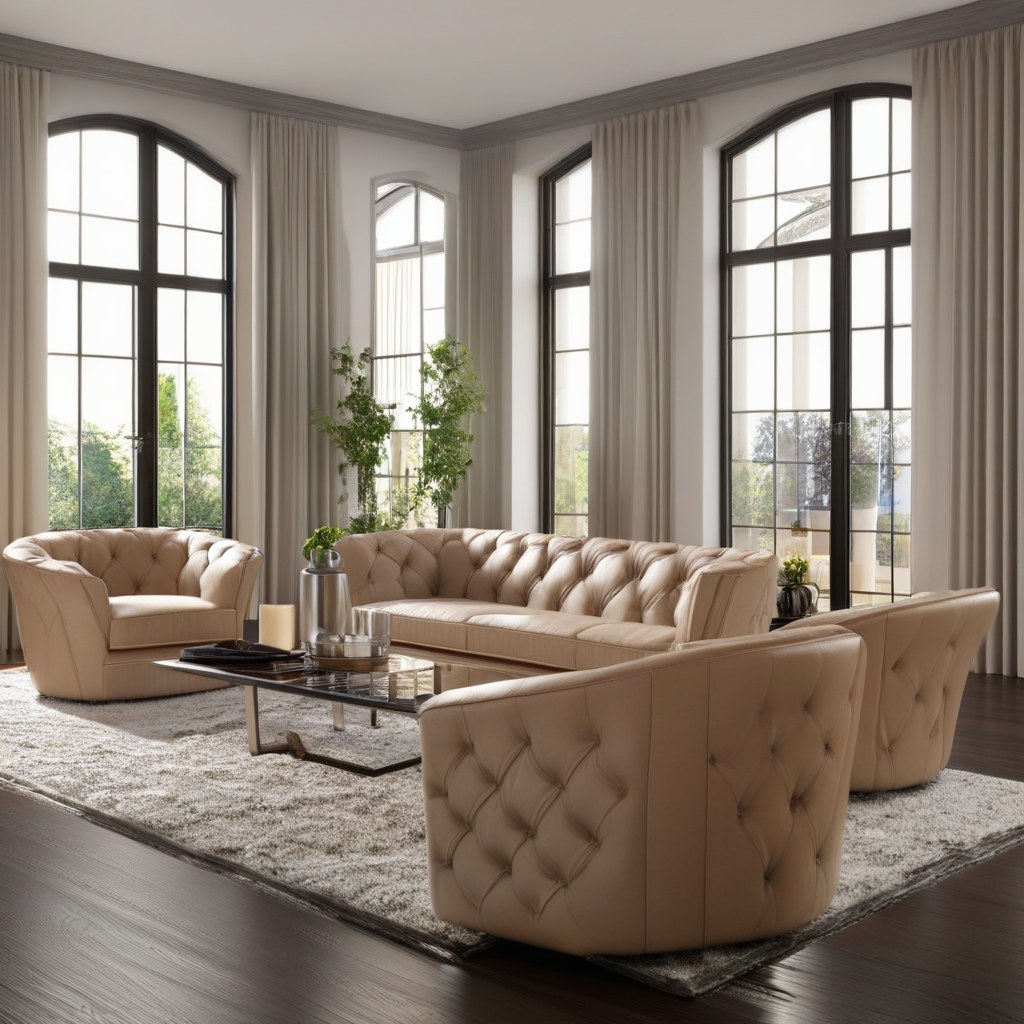 Luxusmöbel Recklinghausen: Designer Sessel im Wohnbereich von Casa Padrino