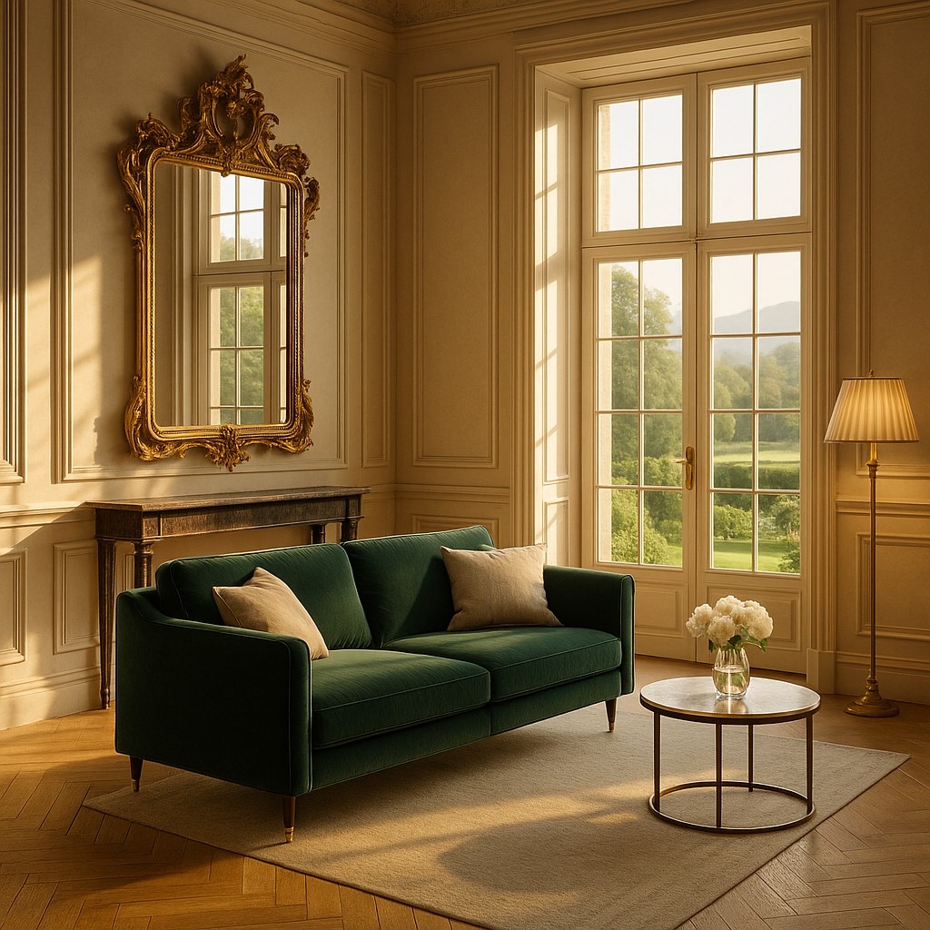 Luxusmöbel Salzburg: Villa in Aigen mit Barock Spiegel von Casa Padrino