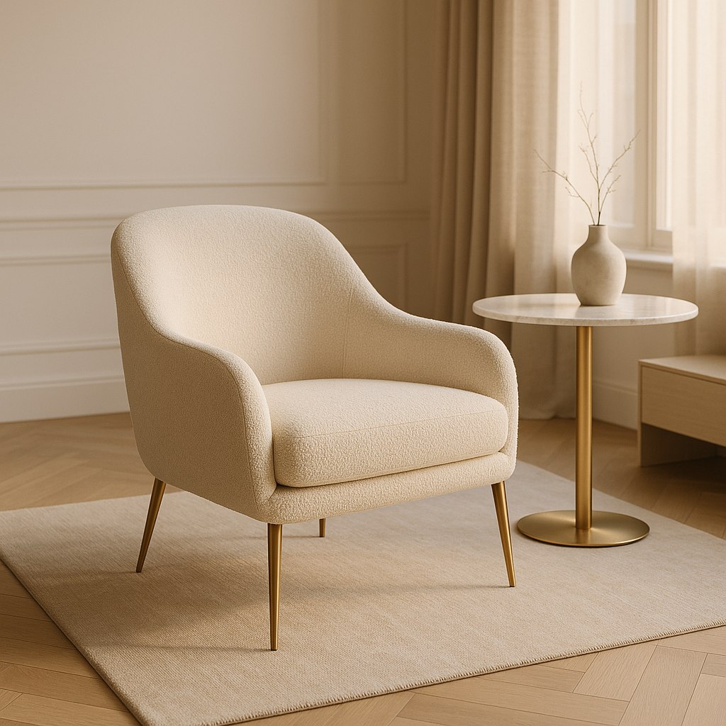Luxusmöbel Velbert: Designer Sessel im Wohnbereich von Casa Padrino