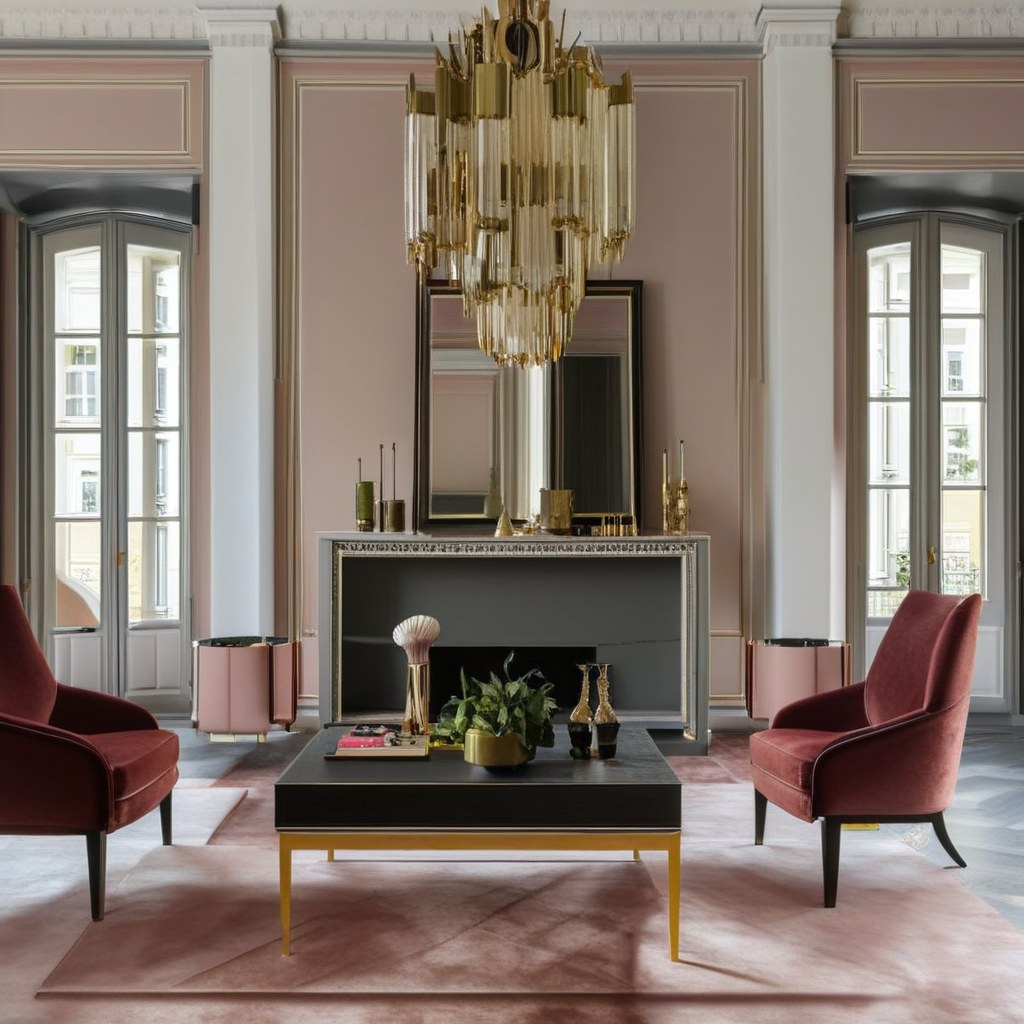 Luxusmöbel Wiesbaden Hotel Lounge mit Designer Sesseln von Casa Padrino