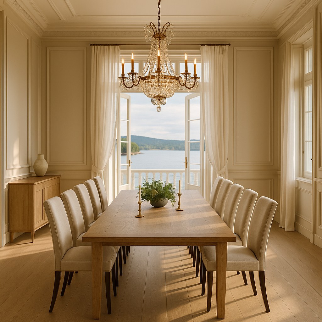 Luxusmöbel Wörthersee: Esszimmer in der Sommervilla von Casa Padrino