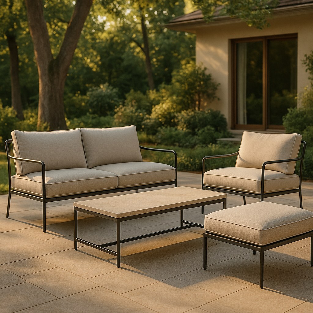 Luxusmöbel Zehlendorf Terrasse mit Gartenlounge von Casa Padrino