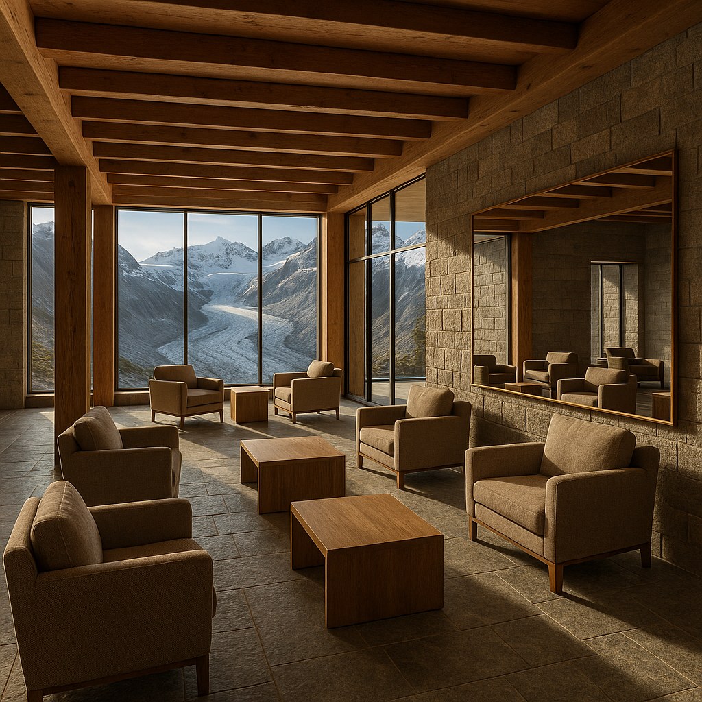 Luxusmöbel Zell am See: Hotellobby am Kitzsteinhorn von Casa Padrino