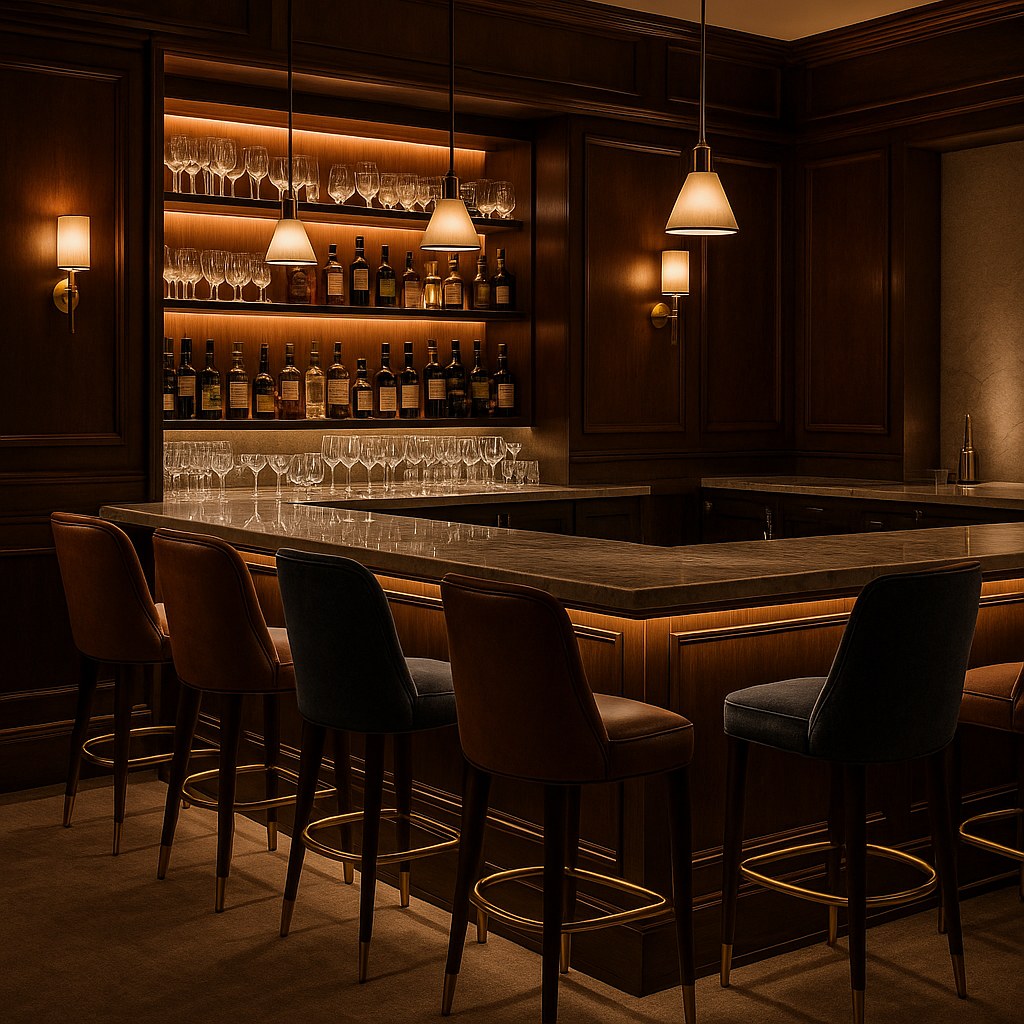 Stilvolle Hotel Bar Einrichtung von Casa Padrino