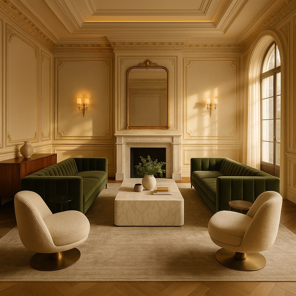 Bespoke boutique hotel furniture in a characterful lounge area by Casa Padrino