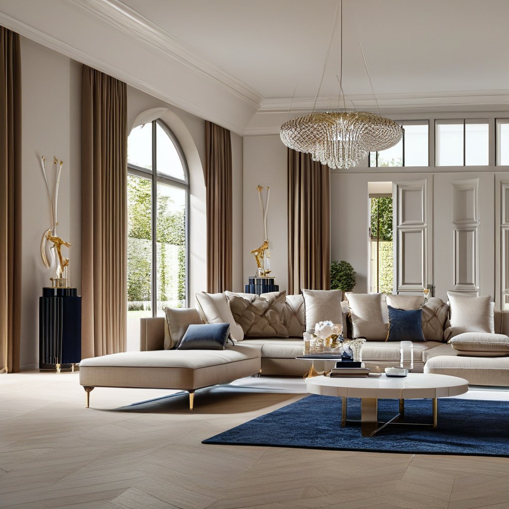 Bespoke German luxury furniture in a luxury villa by Casa Padrino