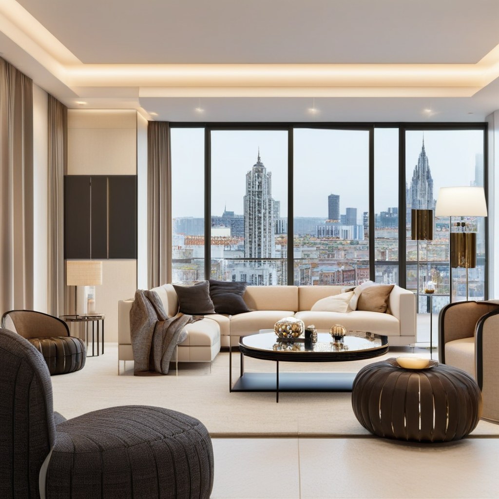 Bespoke luxury furniture in a Dubai penthouse by Casa Padrino
