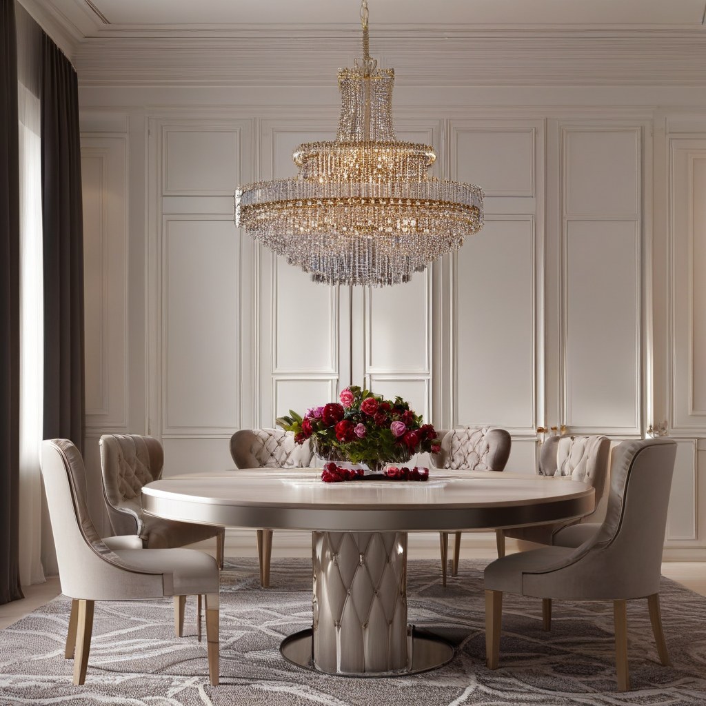 Bespoke luxury furniture in a grand Kuwait villa dining room by Casa Padrino