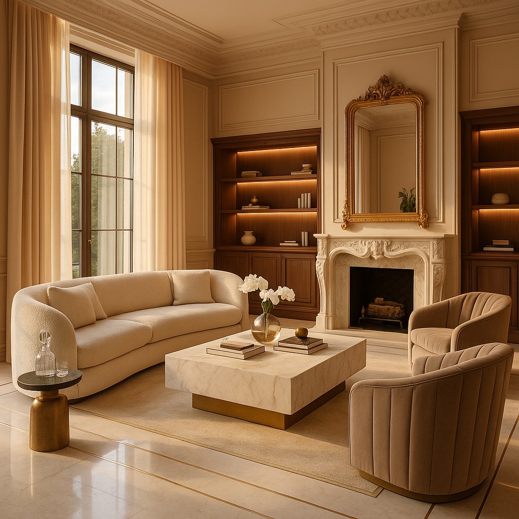 Bespoke luxury villa furniture in a private residence by Casa Padrino
