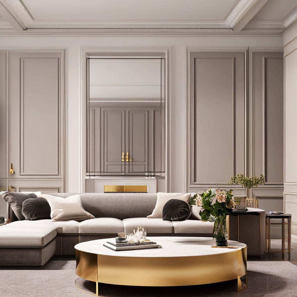 Bespoke marble coffee table in a hotel lobby by Casa Padrino