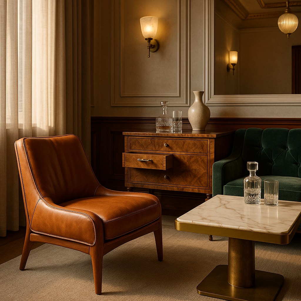 Boutique hotel furniture materials and craftsmanship detail by Casa Padrino