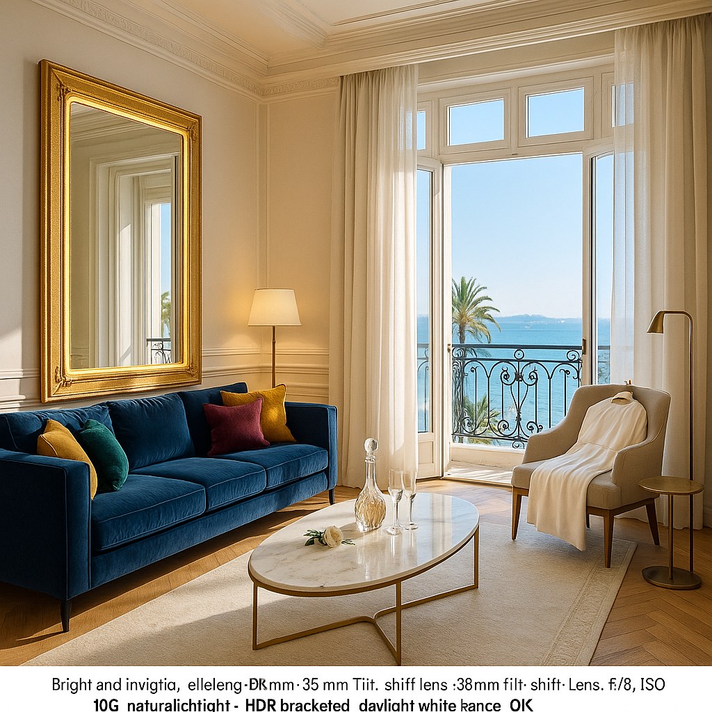 Cannes film festival interiors luxury hotel suite salon furnished by Casa Padrino