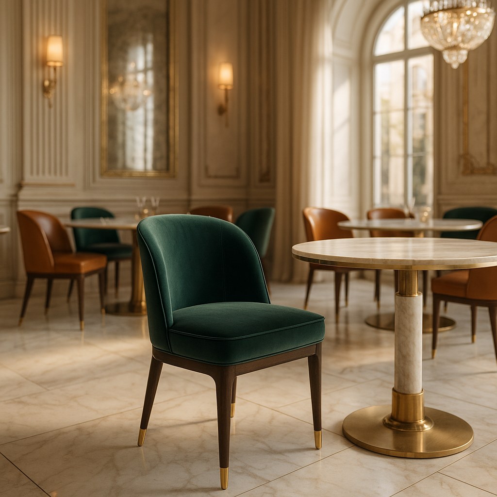 Contract furniture supplier dining chairs in a luxury restaurant by Casa Padrino