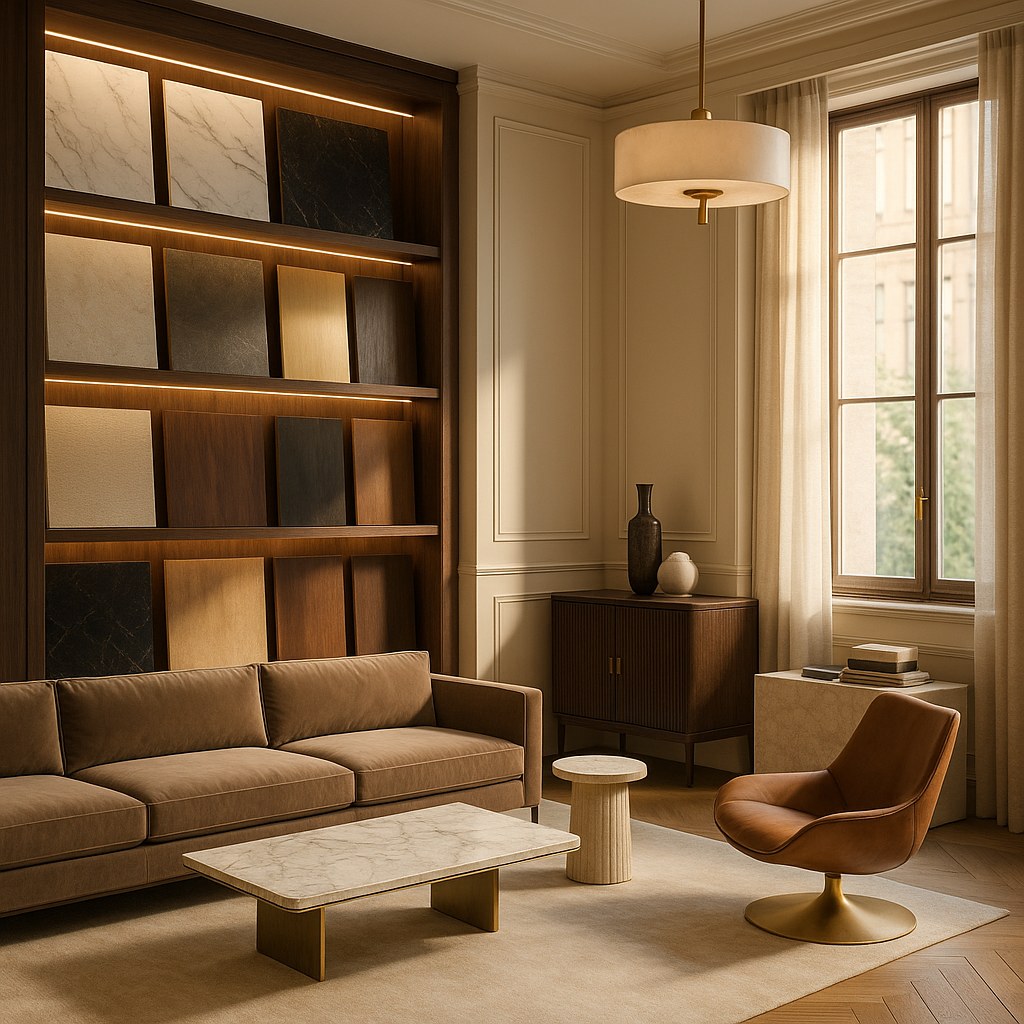 Furniture for architects with a materials and finishes selection by Casa Padrino